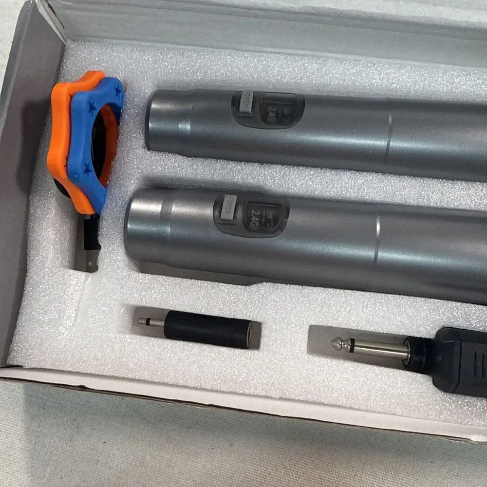 ALPOWL Wireless Microphones‎ Set of 2 Vocal Set Works, Open Box